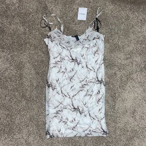 Marble bodycon dress
